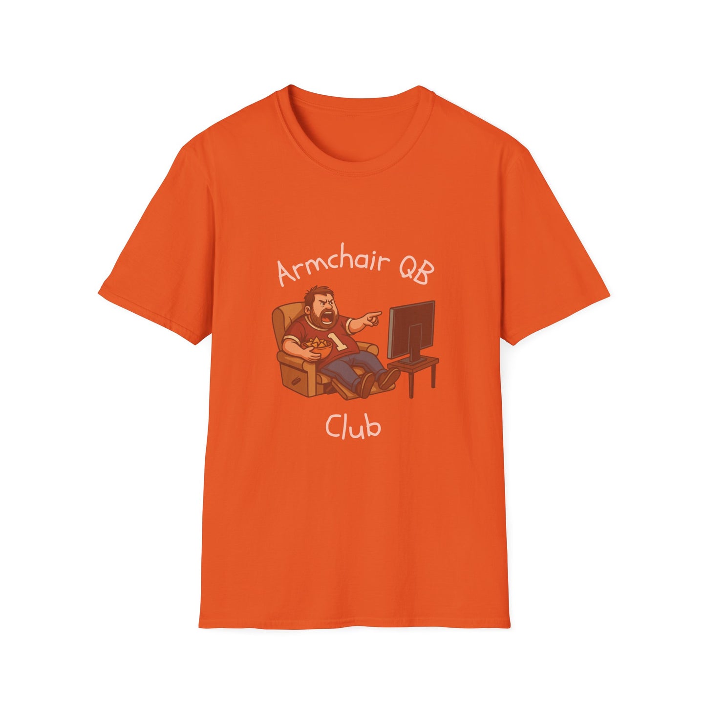 Armchair QB Club Tee π Funny Dad Sports Fan Shirt β Unisex Softstyle T-shirt